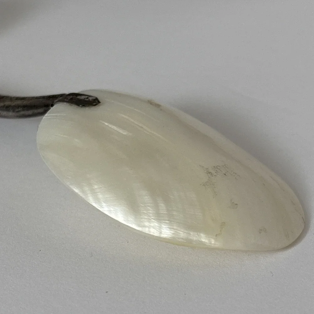 Vintage Mother of Pearl Silverplate Caviar Spoon